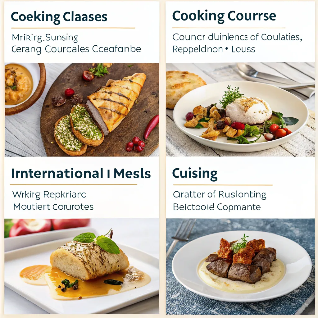 Different cooking course packages